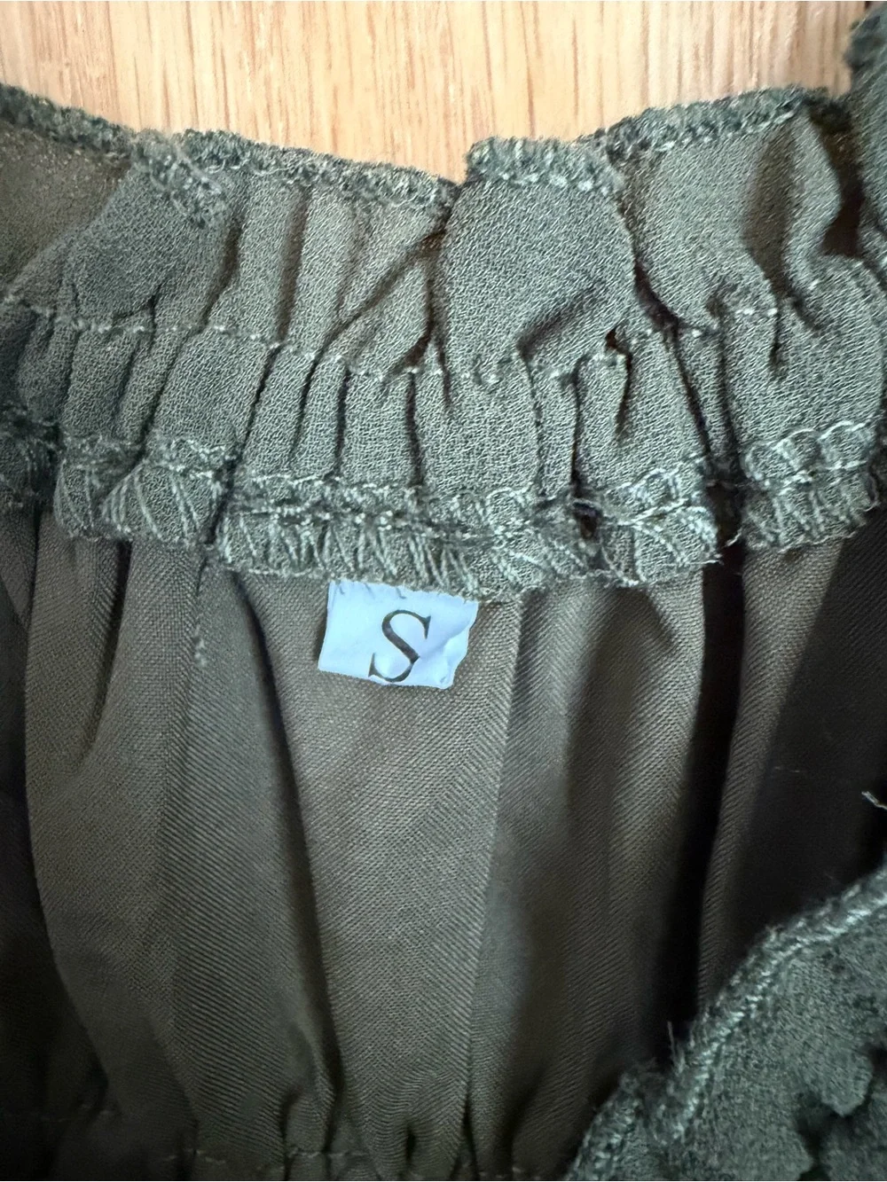 Smocked Olive Green Maxi Dress for Girls